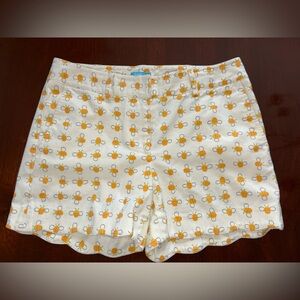 J.McLaughlin weston Shorts stretch bumble bee scallop dot shorts 4
